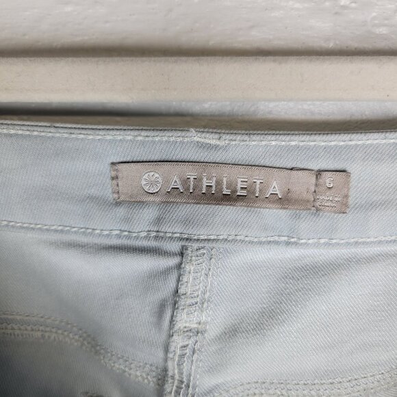 Athleta Women's Size 6 Jeans Ankle Crop Sculptek Light Wash - Picture 3 of 5